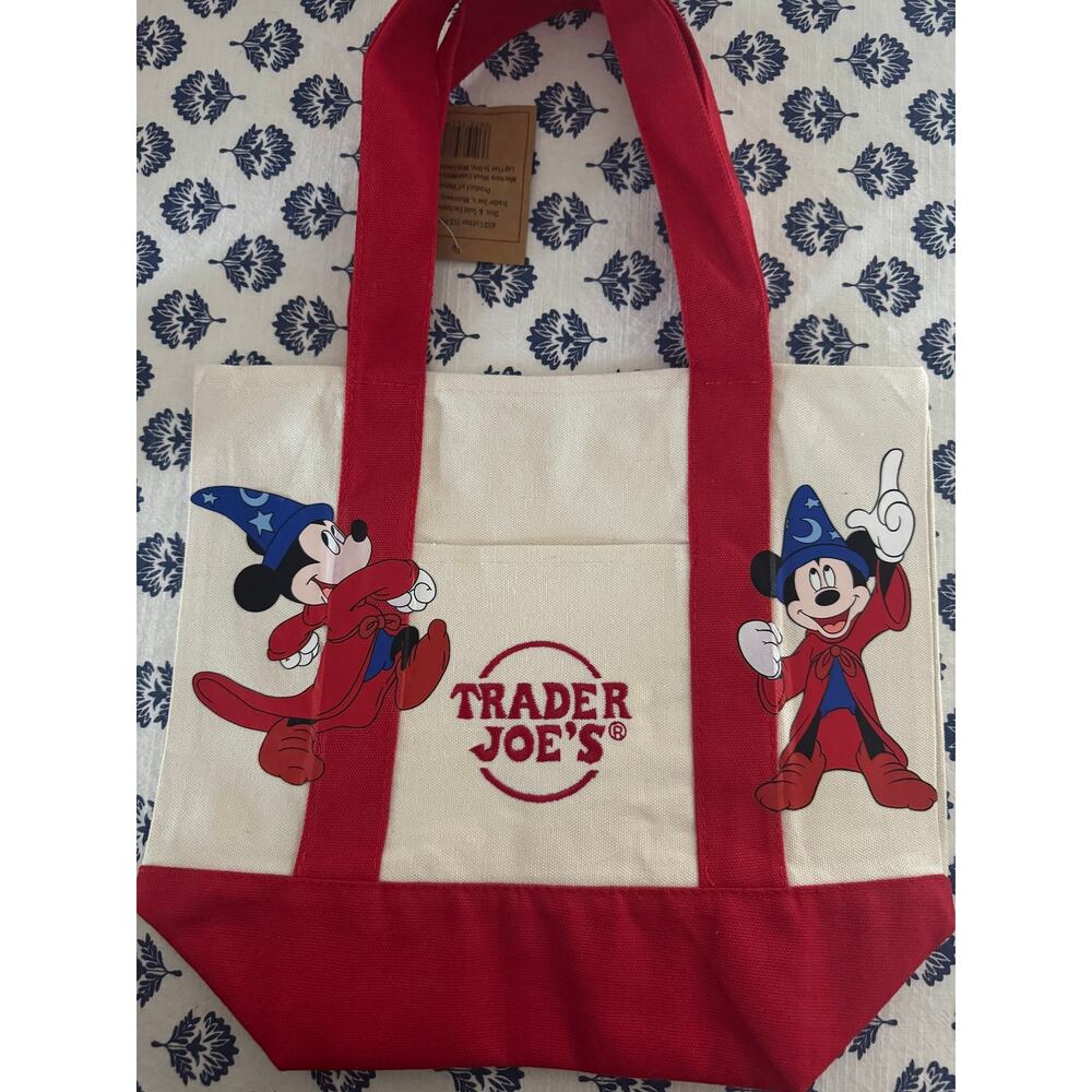 Disney Sorcerer Mickey Skipping Custom Made Trader Joes Mini Tote